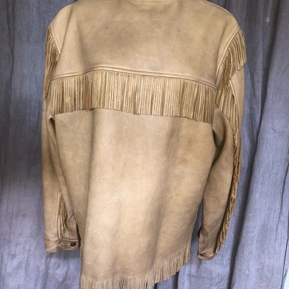 Ralph Lauren Leather Fringe Buffalo check jacketXL - Picture 5 of 6